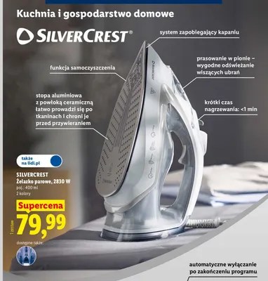 Żelazko parowe Silvercrest 2830W 400 ml promocja w Lidl