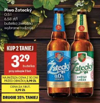 Piwo Żatecký promocja w Delikatesy Centrum