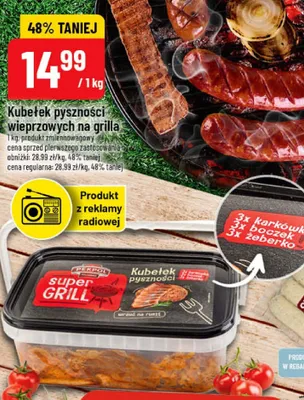 Kubełek pyszności wieprzowych na grilla Pekpol promocja w POLOmarket