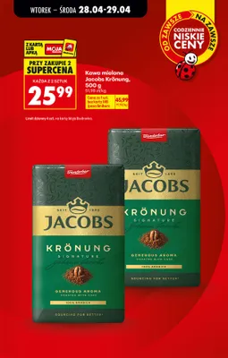 Kawa mielona Krönung promocja w Biedronka