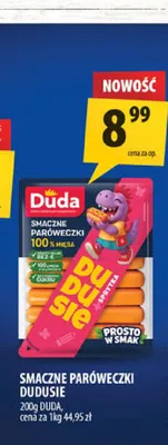 Smaczne paróweczki Dudusie Duda promocja w Arhelan