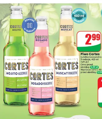 Piwo Cortes Muscat promocja w Dino