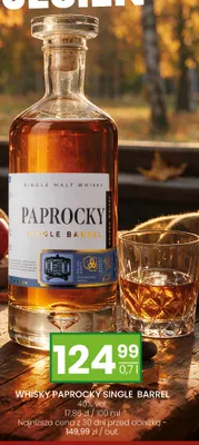 Whisky Paprocky Single Barrel promocja w Twój Market