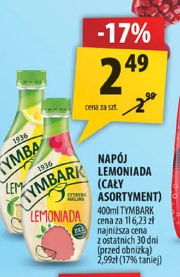 Napój Lemoniada Tymbark promocja w Arhelan