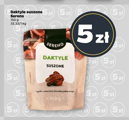 Daktyle suszone Sereno promocja w Netto