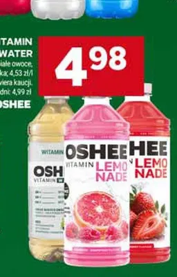 Napój Oshee Vitamin Lemonade Truskawka promocja w Stokrotka