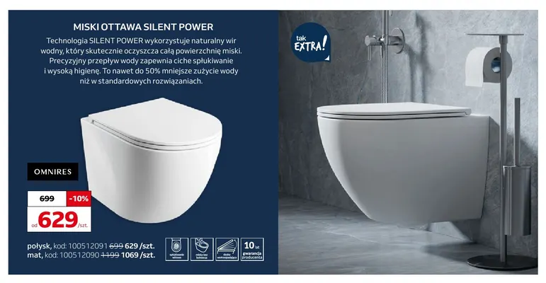 Miska Wc Ottawa Silent Power mat Omnires promocja w Komfort