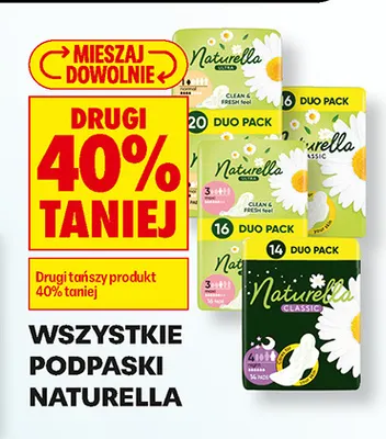Podpaski Naturella Clean & Fresh Normal promocja w Biedronka