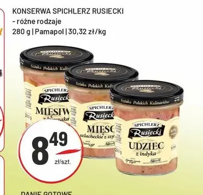 Konserwa Spichlerz Rusiecki Udziec z indyka promocja w Sedal