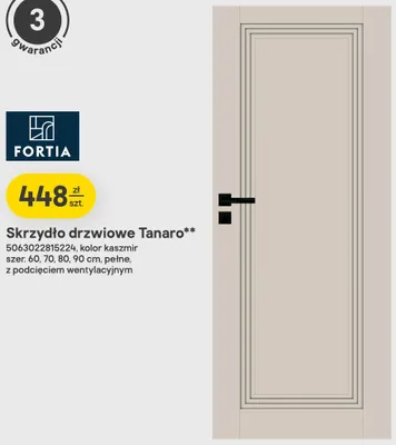 Skrzydło drzwiowe Fortia Tanaro promocja w Castorama