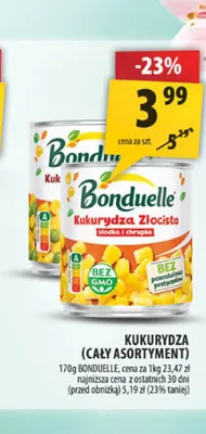 Kukurydza Złocista Bonduelle promocja w Arhelan