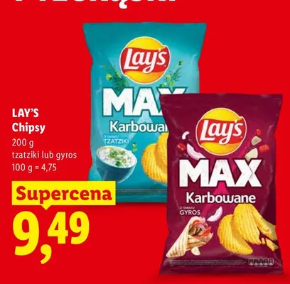 Chipsy Lay's gyros promocja w Lidl