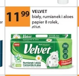 Papier toaletowy Velvet Rumianek i Aloes 8-pak promocja w Drogerie Laboo