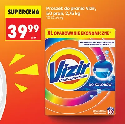 Proszek do prania Vizir do kolorów promocja w Biedronka