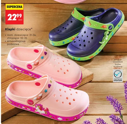 Klapki dziecięce promocja w Biedronka