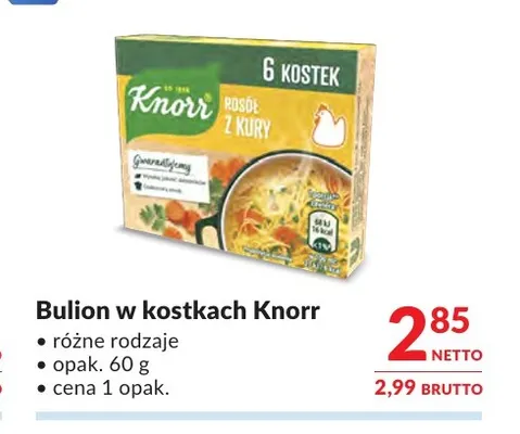 Bulion w kostkach Knorr promocja w Makro