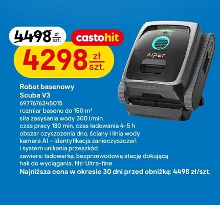 Robot basenowy Aiper Scuba V3 promocja w Castorama
