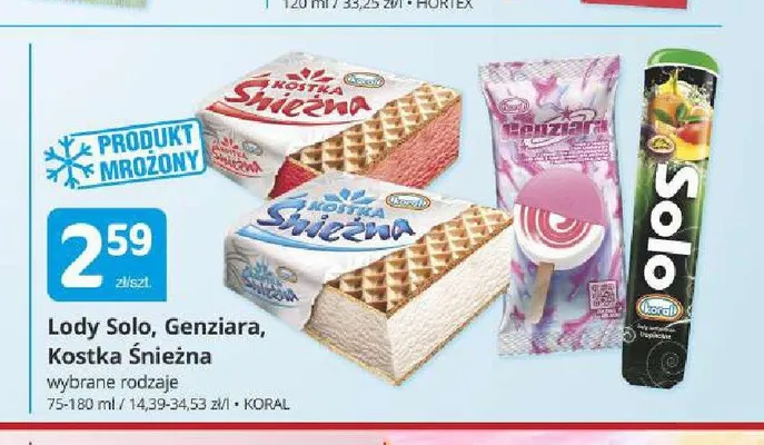 Lody Genziara Koral promocja w Marketvita