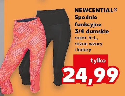 Spodnie funkcyjne 3/4 damskie promocja w Kaufland