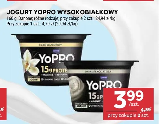 Jogurt YoPRO wysokobiałkowy waniliowy promocja w Stokrotka