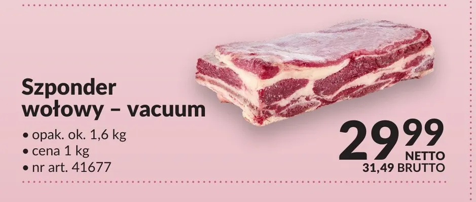 Szponder wołowy - vacuum promocja w Makro