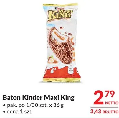Baton Kinder Maxi King promocja w Makro