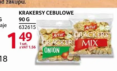 Krakersy cebulowe Artur promocja w Selgros