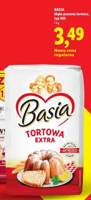 Mąka pszenna tortowa typ 405 Basia promocja w Lidl