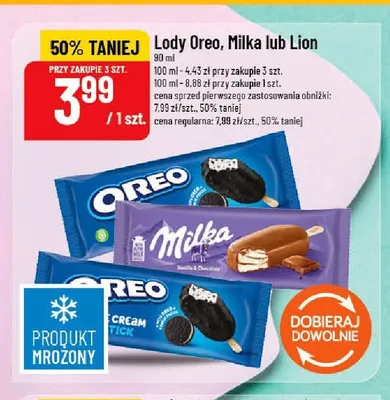 Lody Milka promocja w POLOmarket