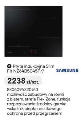 Płyta indukcyjna Slim Fit Samsung NZ64B5045FK promocja w Castorama