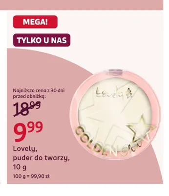 Puder do twarzy Lovely promocja w Rossmann