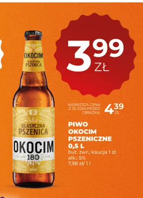 Piwo Okocim Pszeniczne promocja w Duży Ben