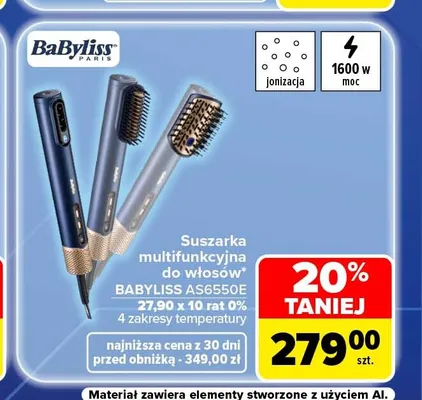 Suszarka wielofunkcyjna do włosów BaByliss promocja w Carrefour