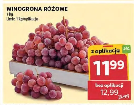 Winogrona różowe 1kg promocja w Stokrotka