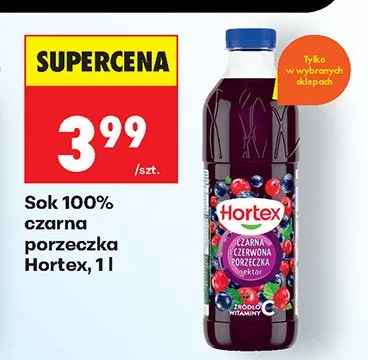 Sok 100% czarna porzeczka promocja w Biedronka