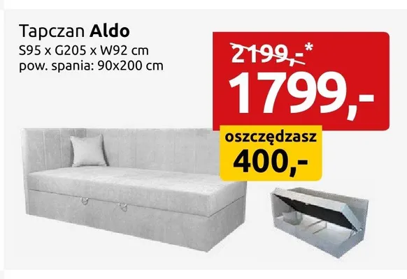 Tapczan Aldo promocja w Black Red White