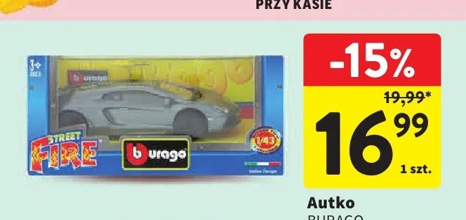 Autko BURAGO promocja w Intermarche
