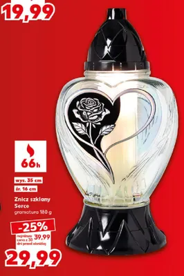 Znicz szklany s-274 promocja w Kaufland