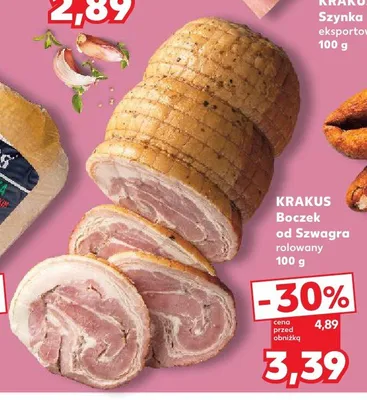 Boczek od Szwagra rolowany Krakus promocja w Kaufland