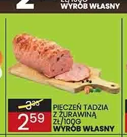 Pieczeń Tadzia z żurawiną promocja w Wafelek