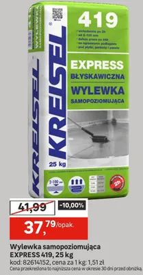 Wylewka samopoziomująca Express 419 promocja w Leroy Merlin