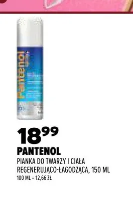 Pianka do twarzy i ciała Pantenol regenerująco-łagodząca promocja w Drogerie Natura
