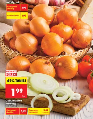 Cebula żółta polska promocja w Biedronka