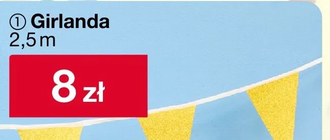 Girlanda 2,5m promocja w Woolworth