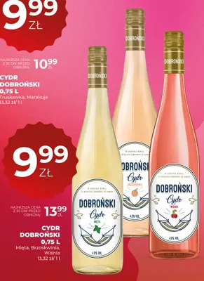 Cydr Dobroński Mięta promocja w Duży Ben