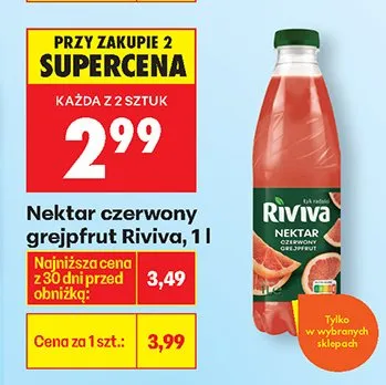 Nektar czerwony grejpfrut promocja w Biedronka