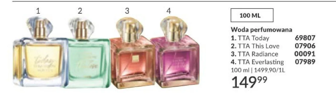 Woda perfumowana TTA Radiance promocja w AVON