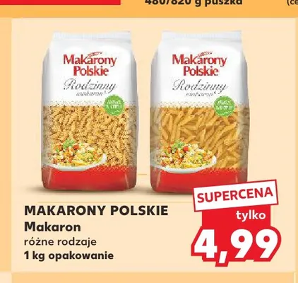 Makaron Makarony Polskie promocja w Kaufland