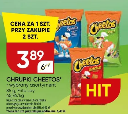 Chrupki Cheetos promocja w Chata Polska