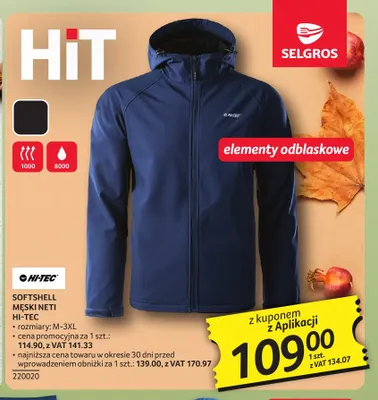 Softshell męski Neti Hi-Tec promocja w Selgros